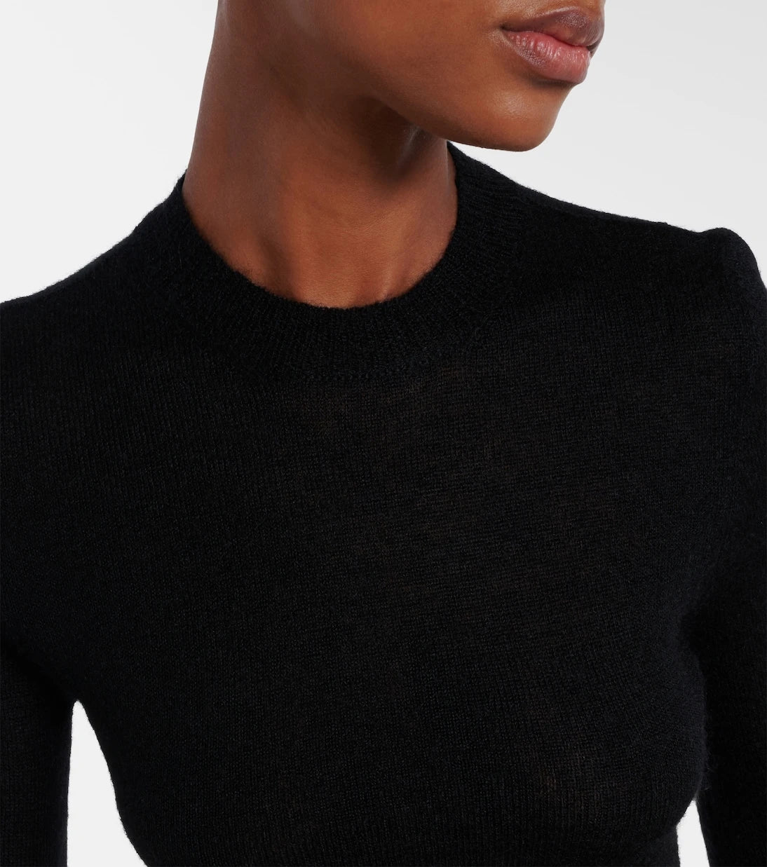 Alaïa - Ruffled sheer mohair-blend top