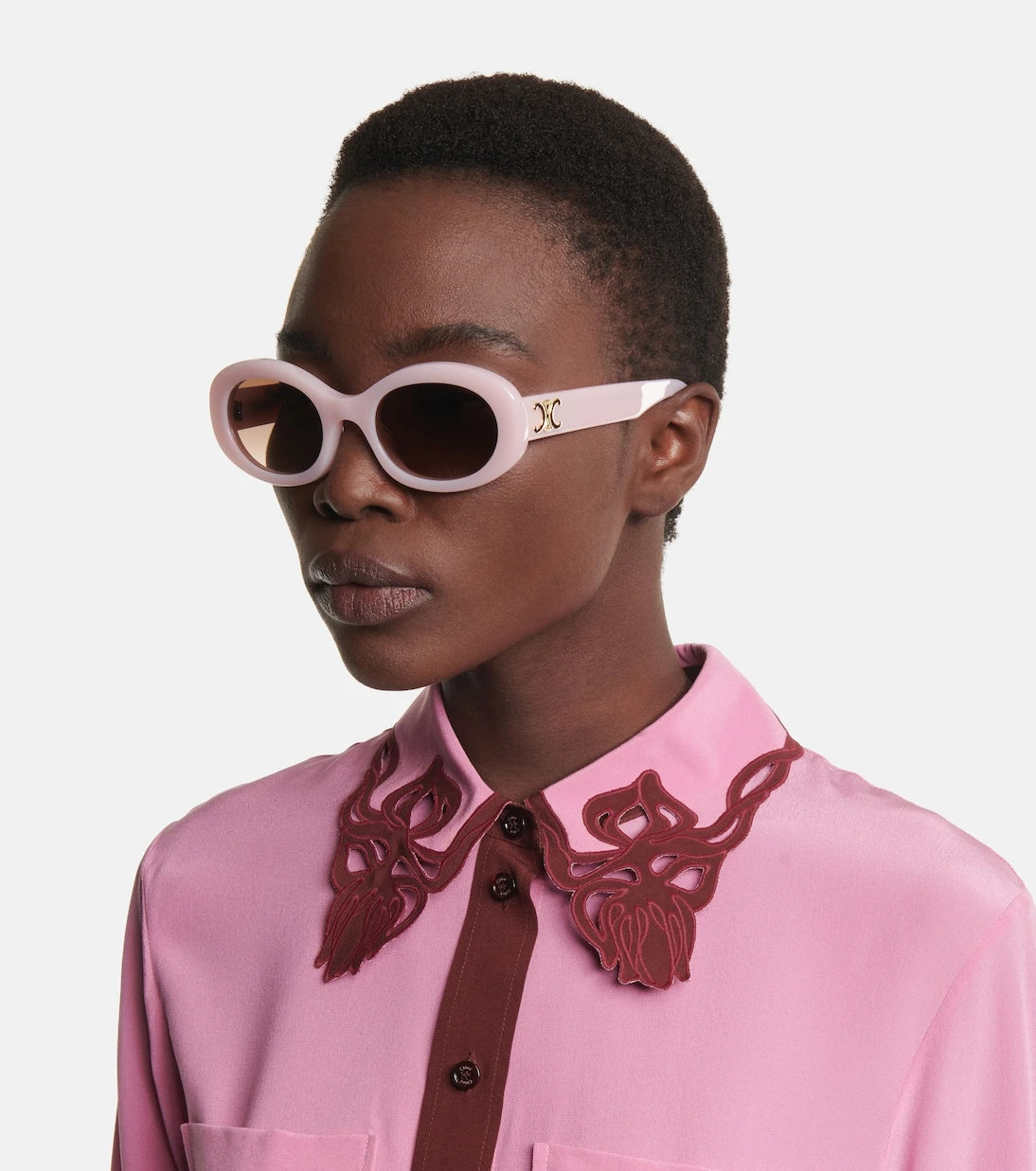 Celine Eyewear - Oval acetate sunglasses