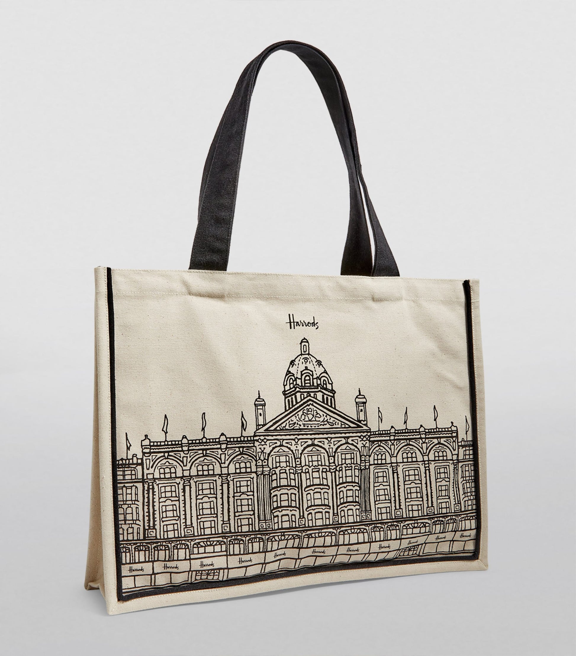 Large Harrods Outline Tote Bag