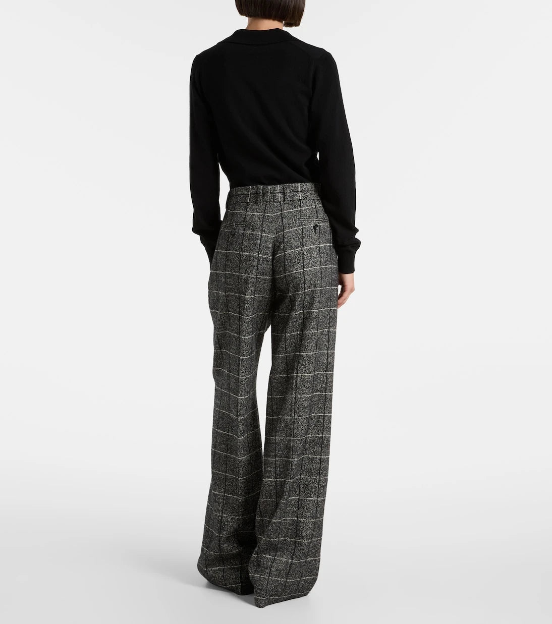 Dolce&Gabbana - High-rise wool-blend wide-leg pants