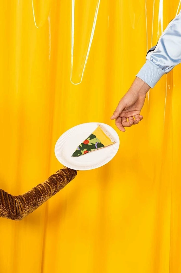 Чорапи Eat My Socks Pizza Vegan