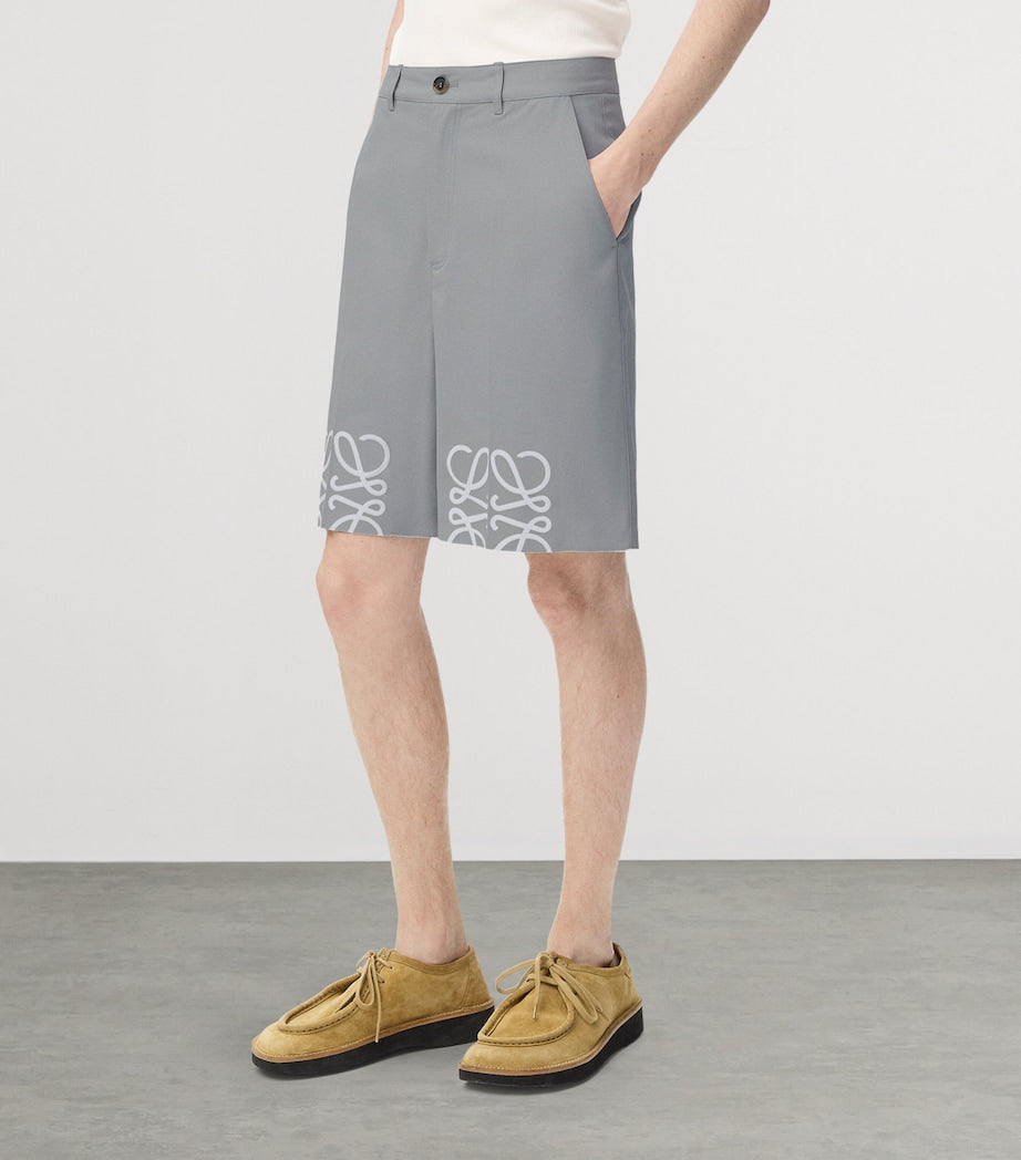 LOEWE Cotton Tailored Anagram Shorts