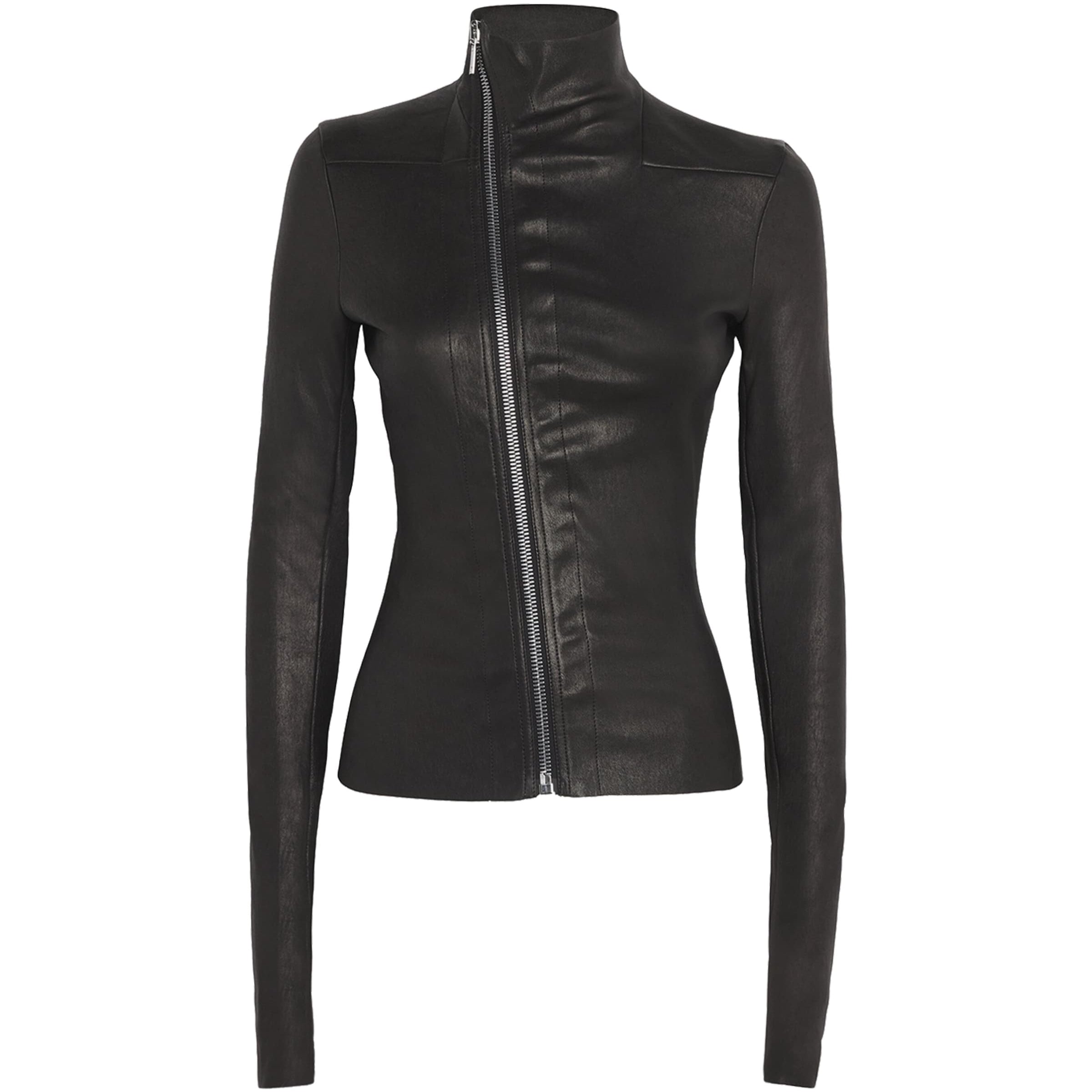 Rick Owens Black Lamb Leather Gary Jacket