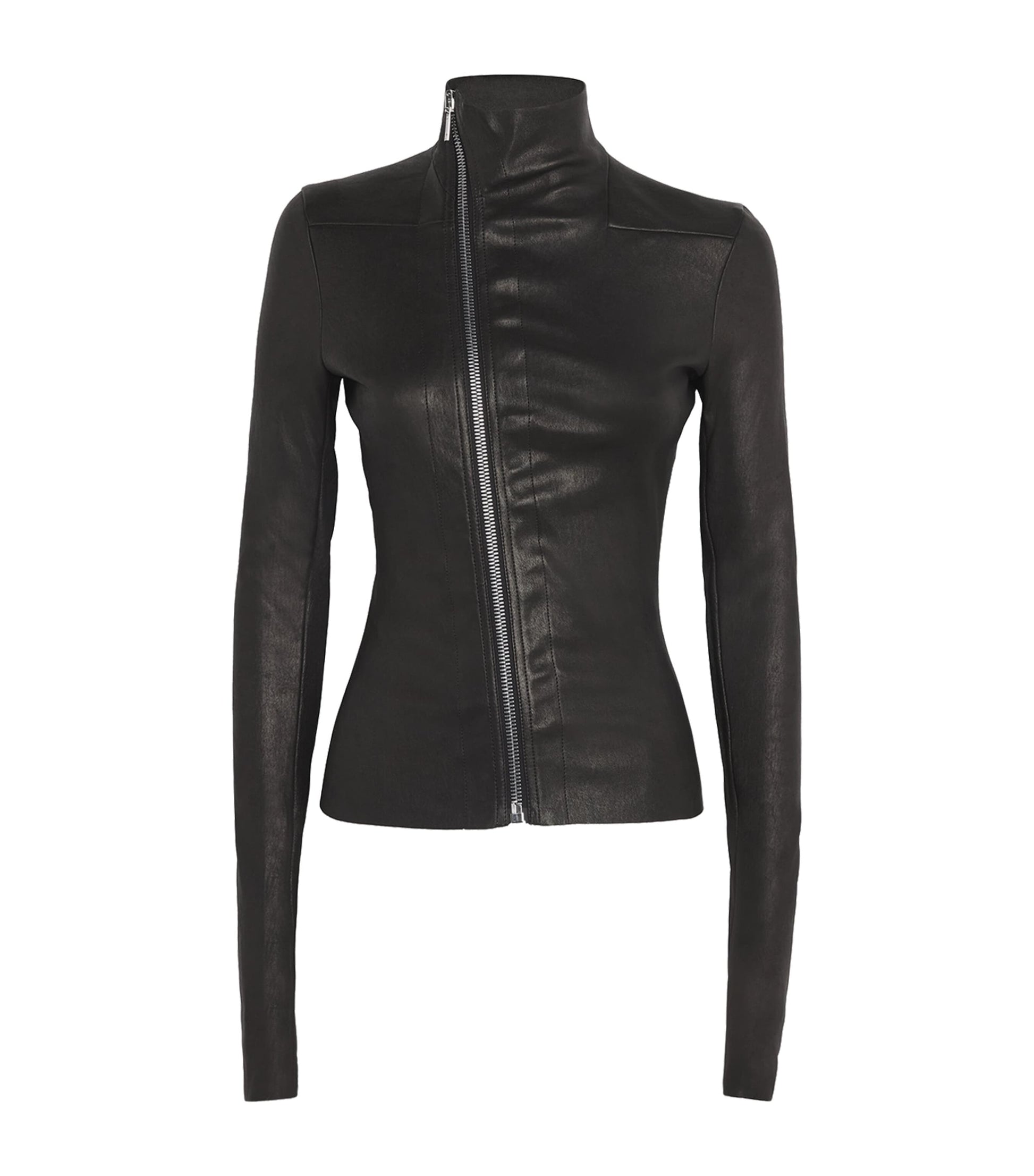 Rick Owens Black Lamb Leather Gary Jacket