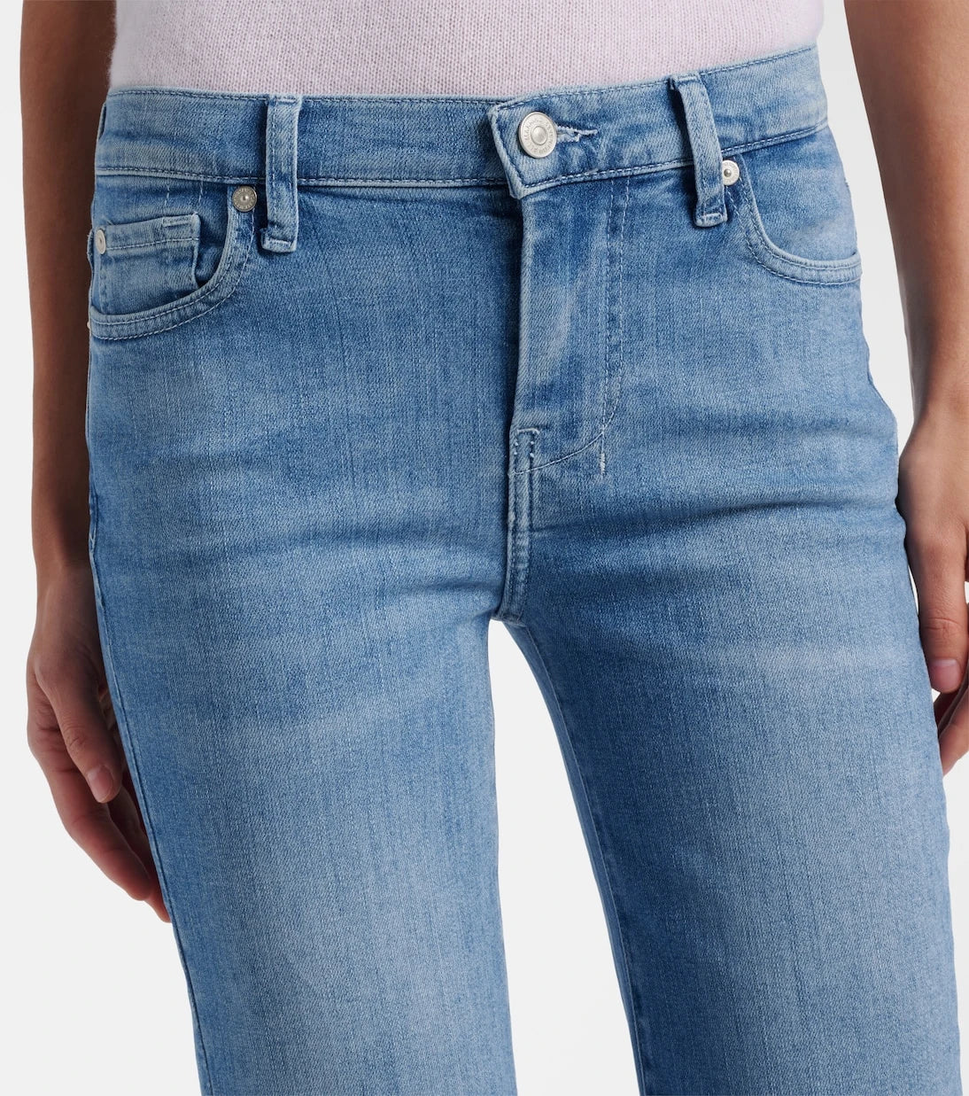 7 For All Mankind - Dojo cropped flared jeans