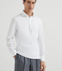 Brunello Cucinelli Cotton Long-Sleeve Polo Shirt
