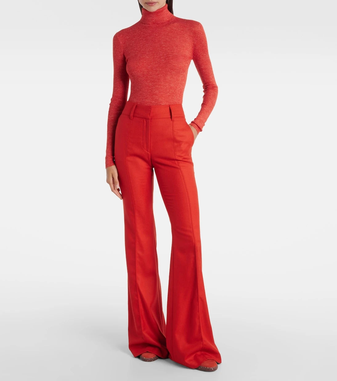 Gabriela Hearst - Rhein wool and cashmere flared pants
