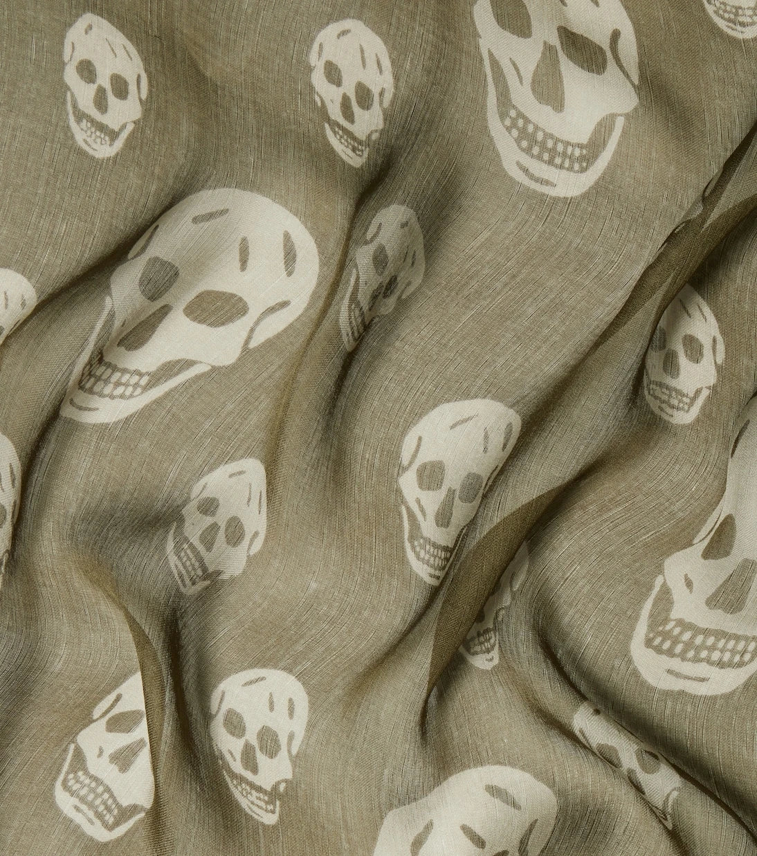 McQueen - Printed silk scarf