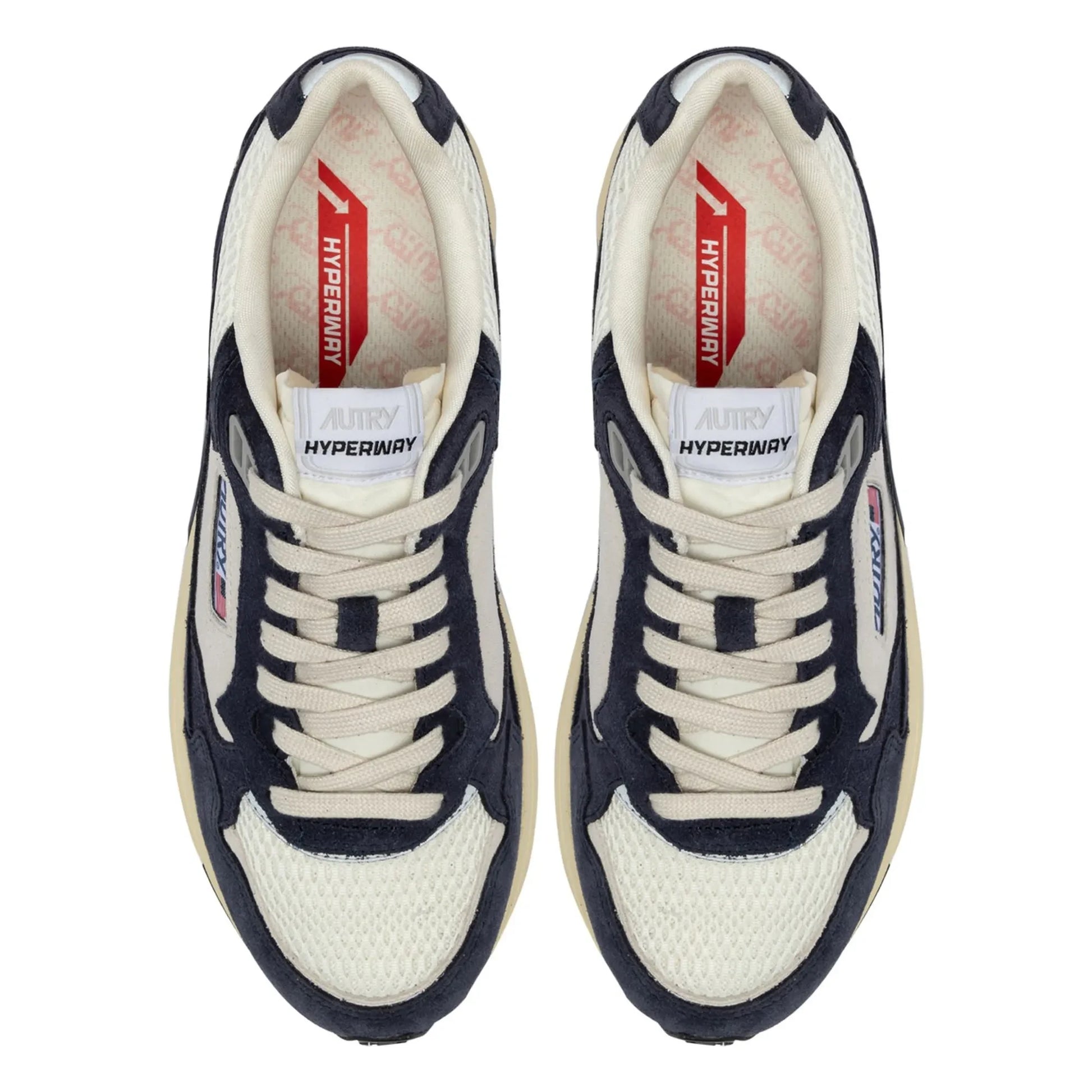 Autry - Hyperway Two-tone Suede Sneakers | Navy blue