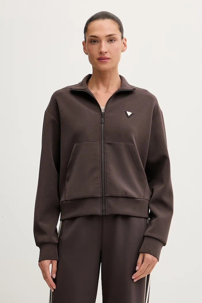 Guess Fermuarlı Kadın Modallı Sweatshirt OLYMPE
