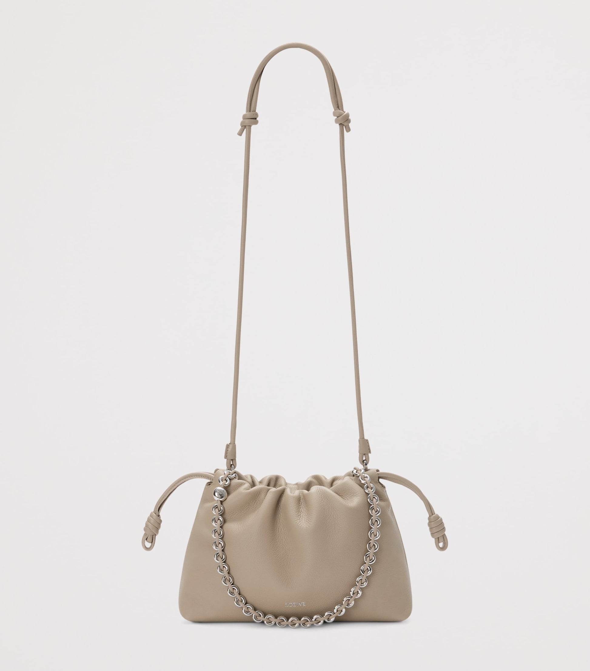 Medium Leather Flamenco Shoulder Bag