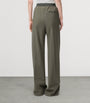 LOEWE Green Logo-Detail Tailored Trousers