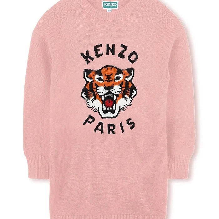 Детска рокля с вълна Kenzo Kids