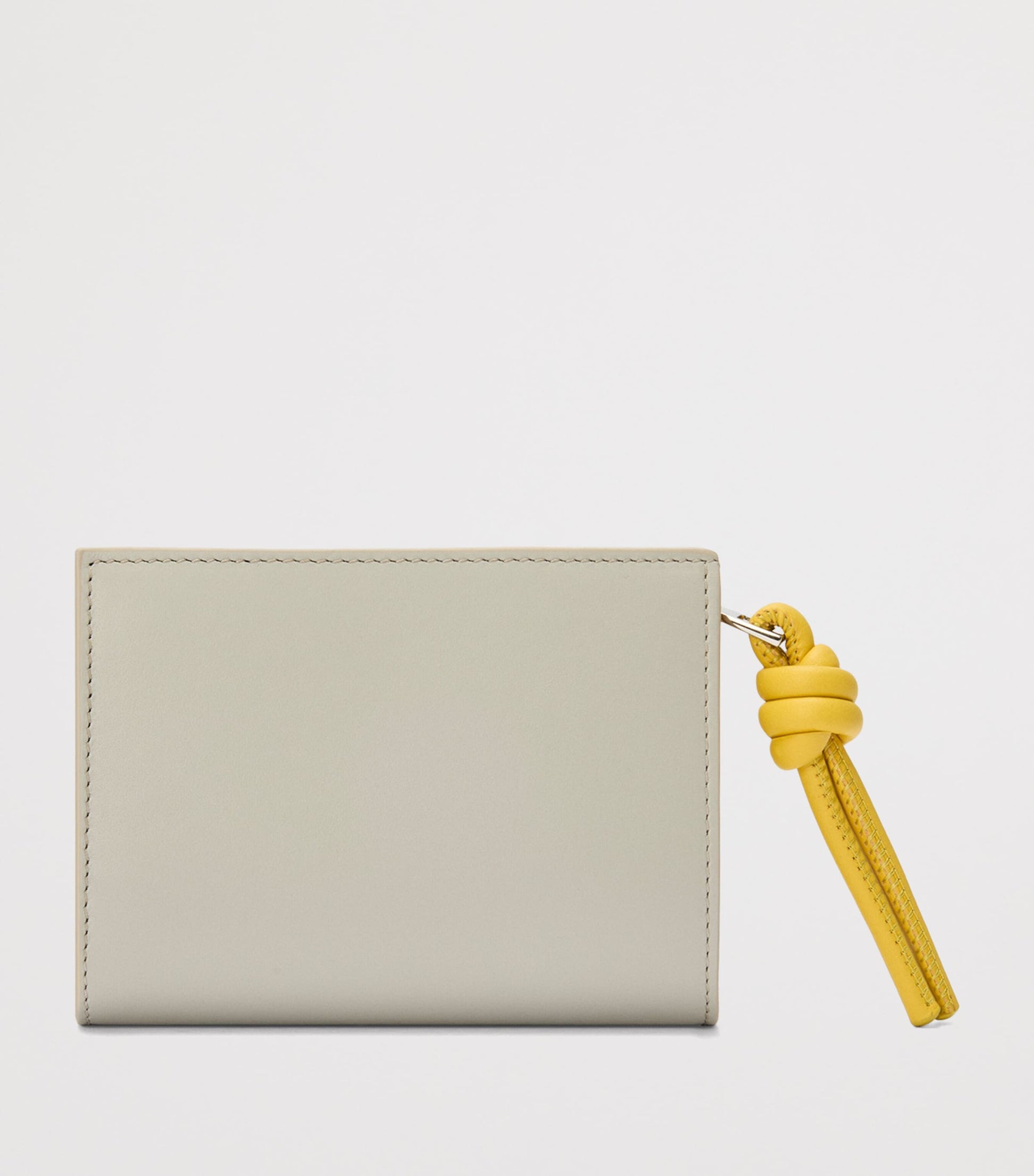 Grey Leather Knot Wallet