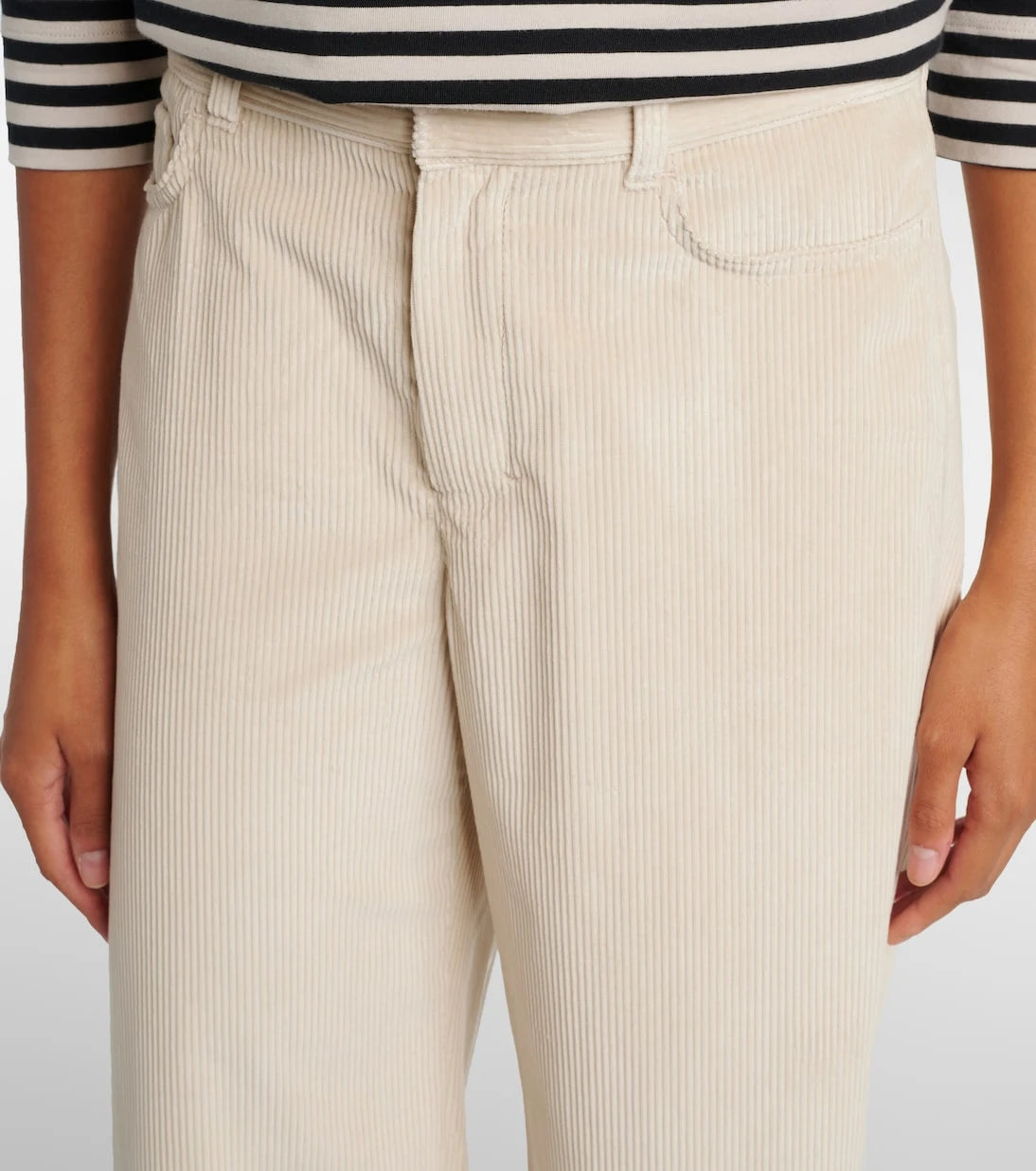 'S Max Mara - Eneide cotton corduroy wide-leg pants