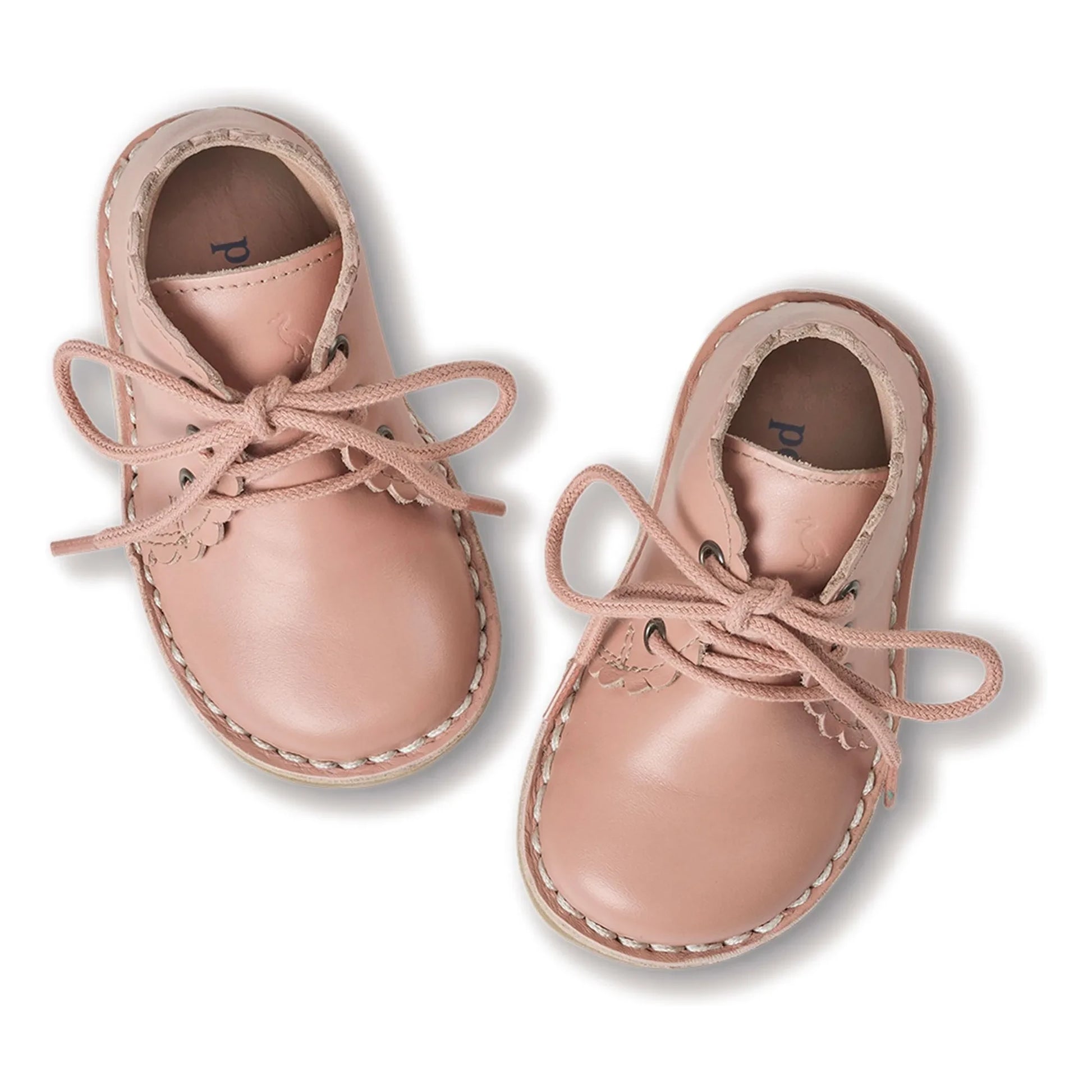 Petit Nord - Scallop Lace Boots | Pale Pink