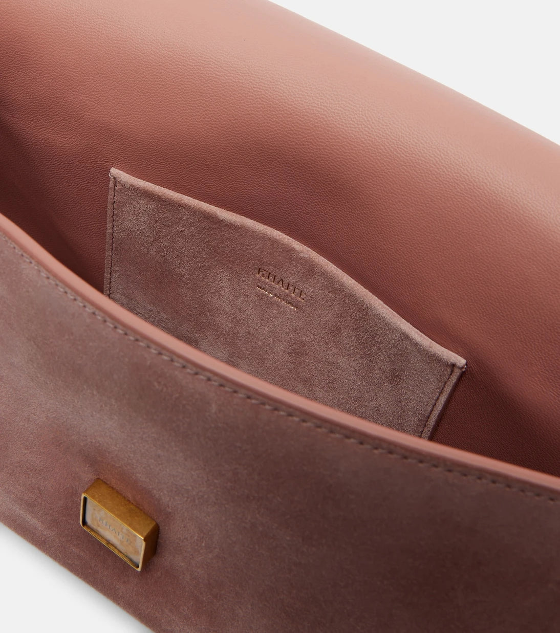 Khaite - Audrey suede clutch