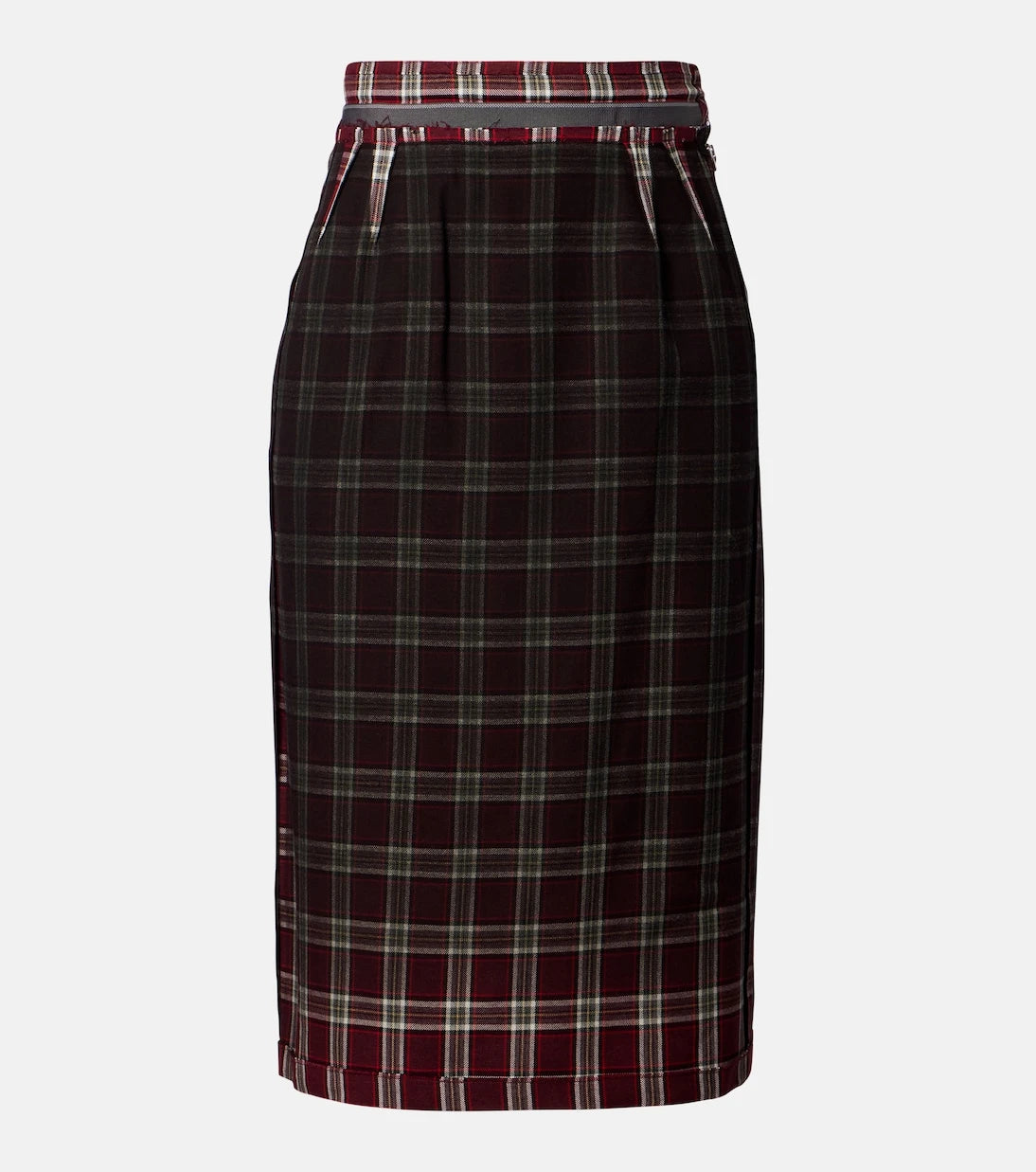 Maison Margiela - Checked pencil skirt