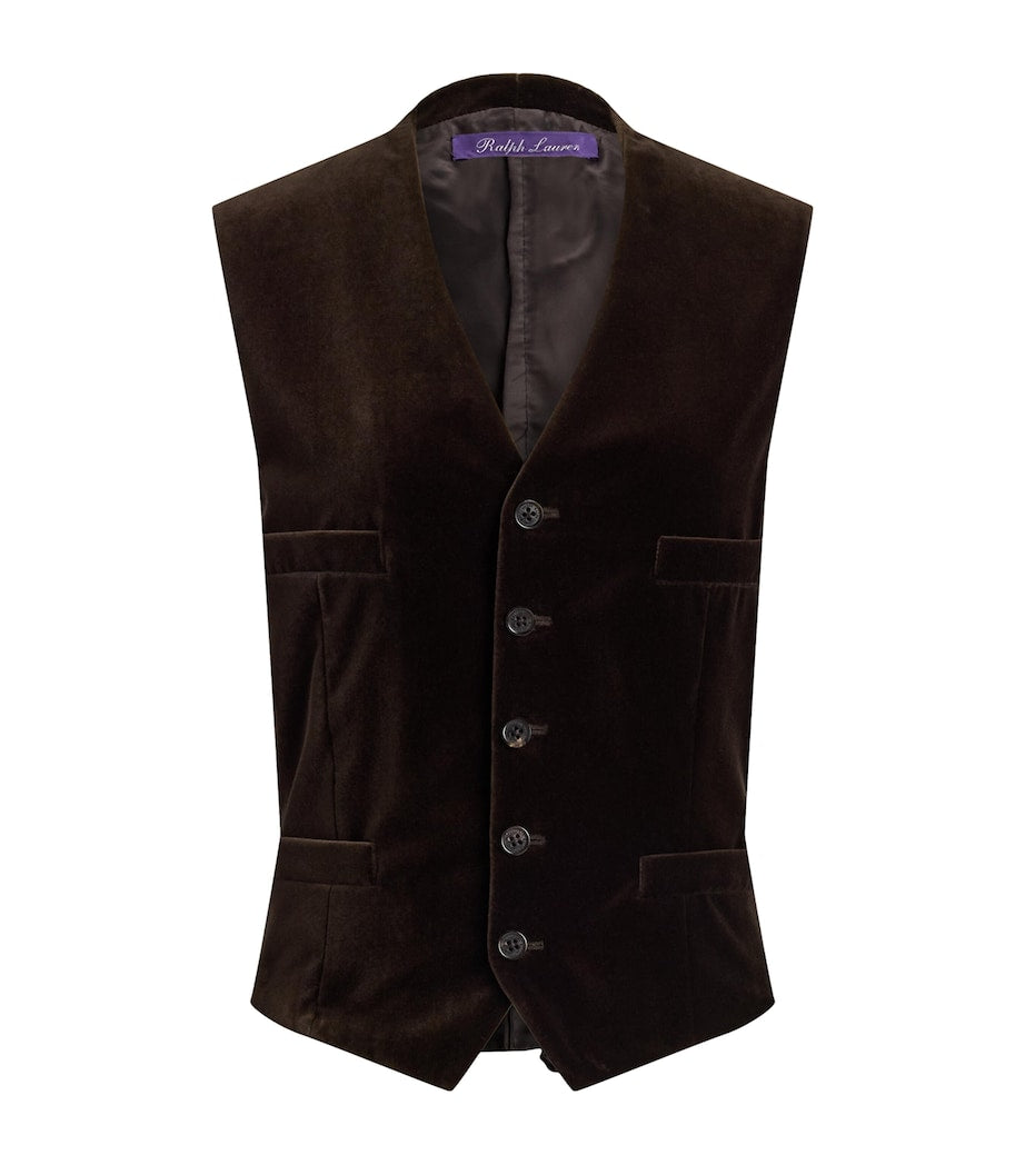 Ralph Lauren Collection Velvet Jaiden Waistcoat