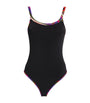 Black Tonal Cut-Out Swimsuit