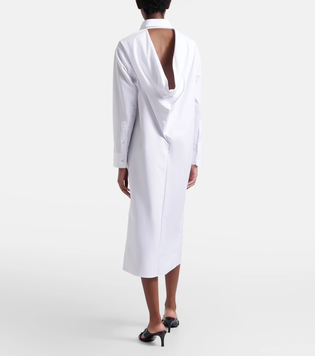 Balenciaga - Cotton poplin shirt dress