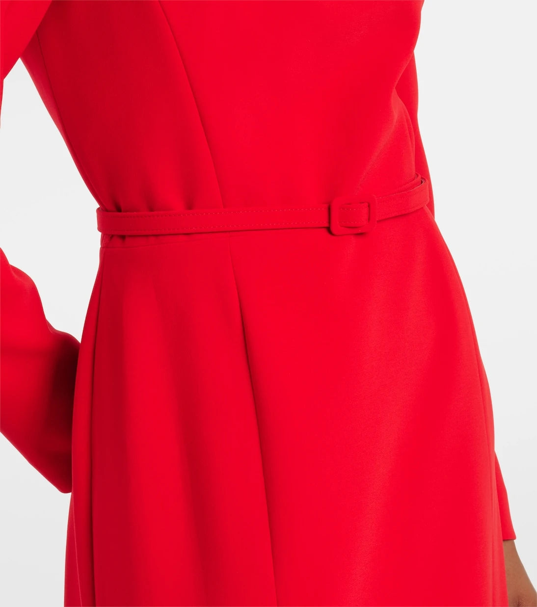 Carolina Herrera - Belted crêpe midi dress