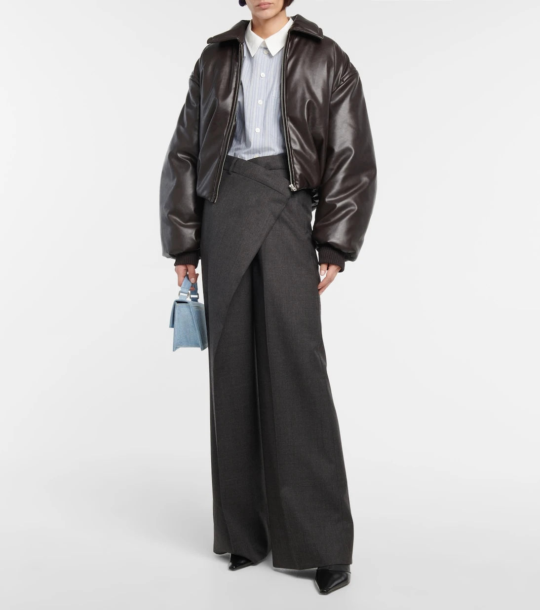 Acne Studios - Padded coated jersey bomber jacket