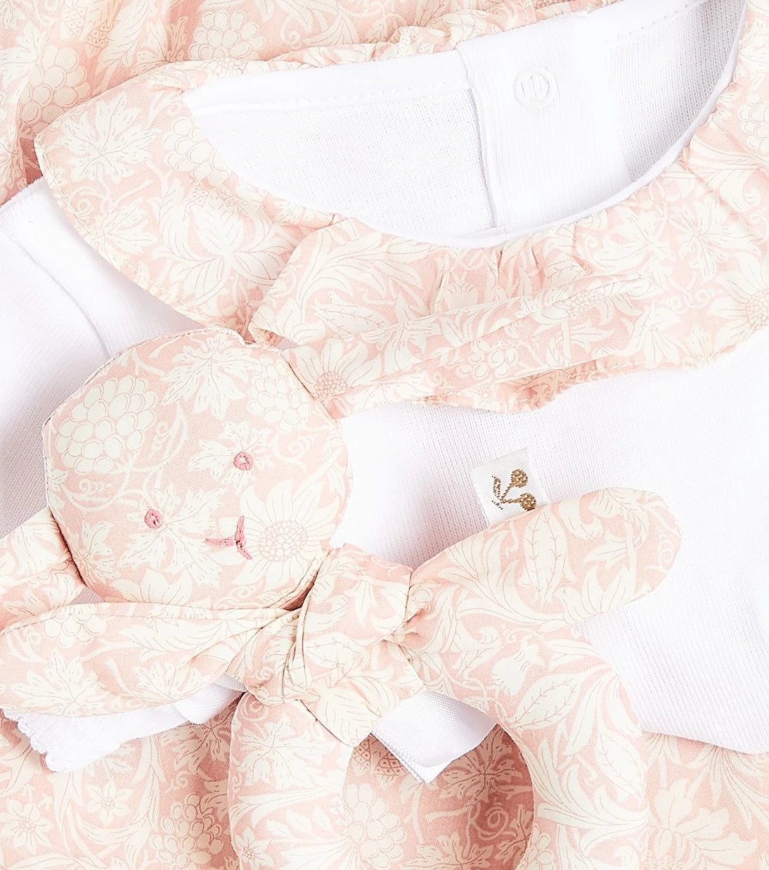 Bonpoint - Baby cotton top, bloomers and rattle set
