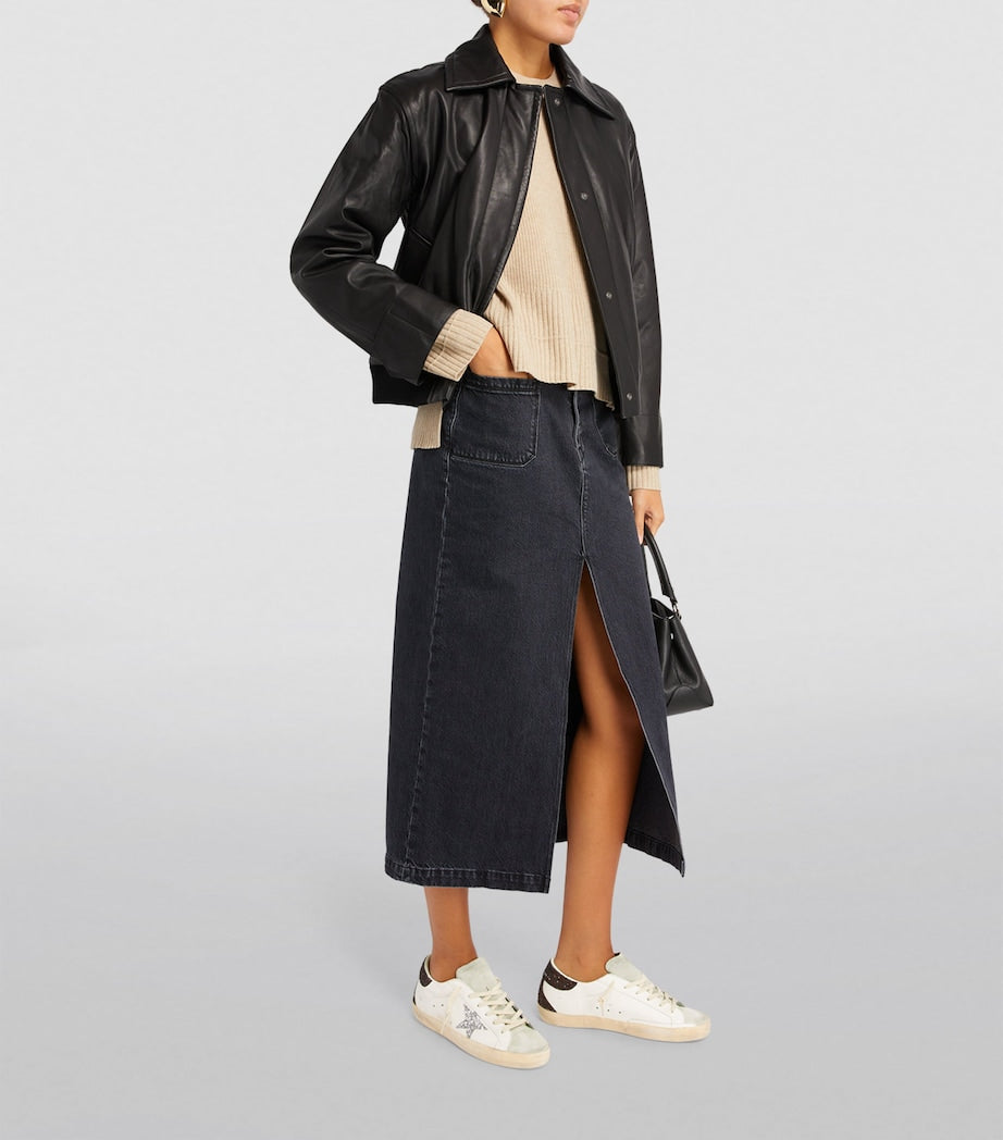 Golden Goose White Leather Superstar Sneakers