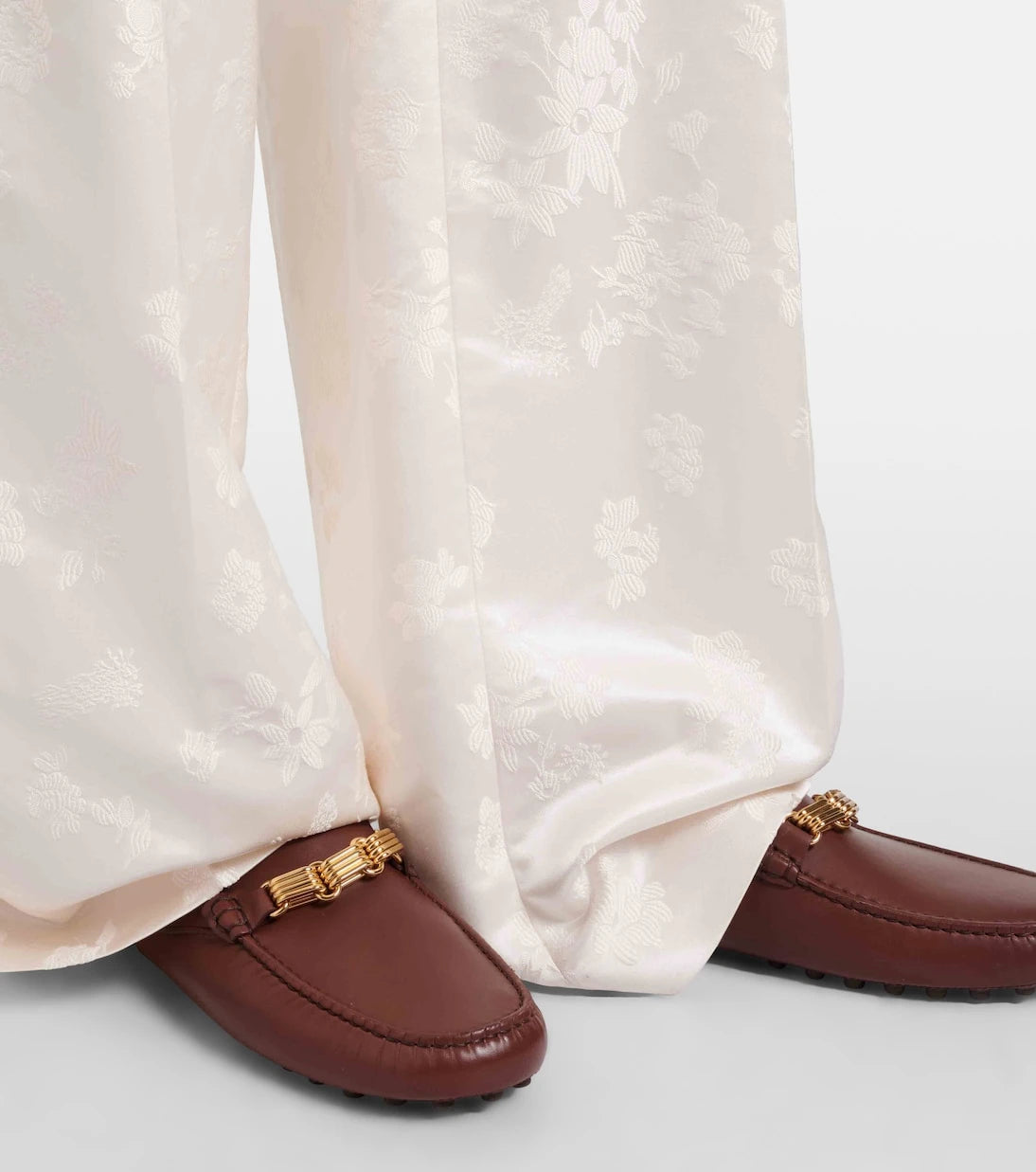 Tod's - Chain-detail leather mules