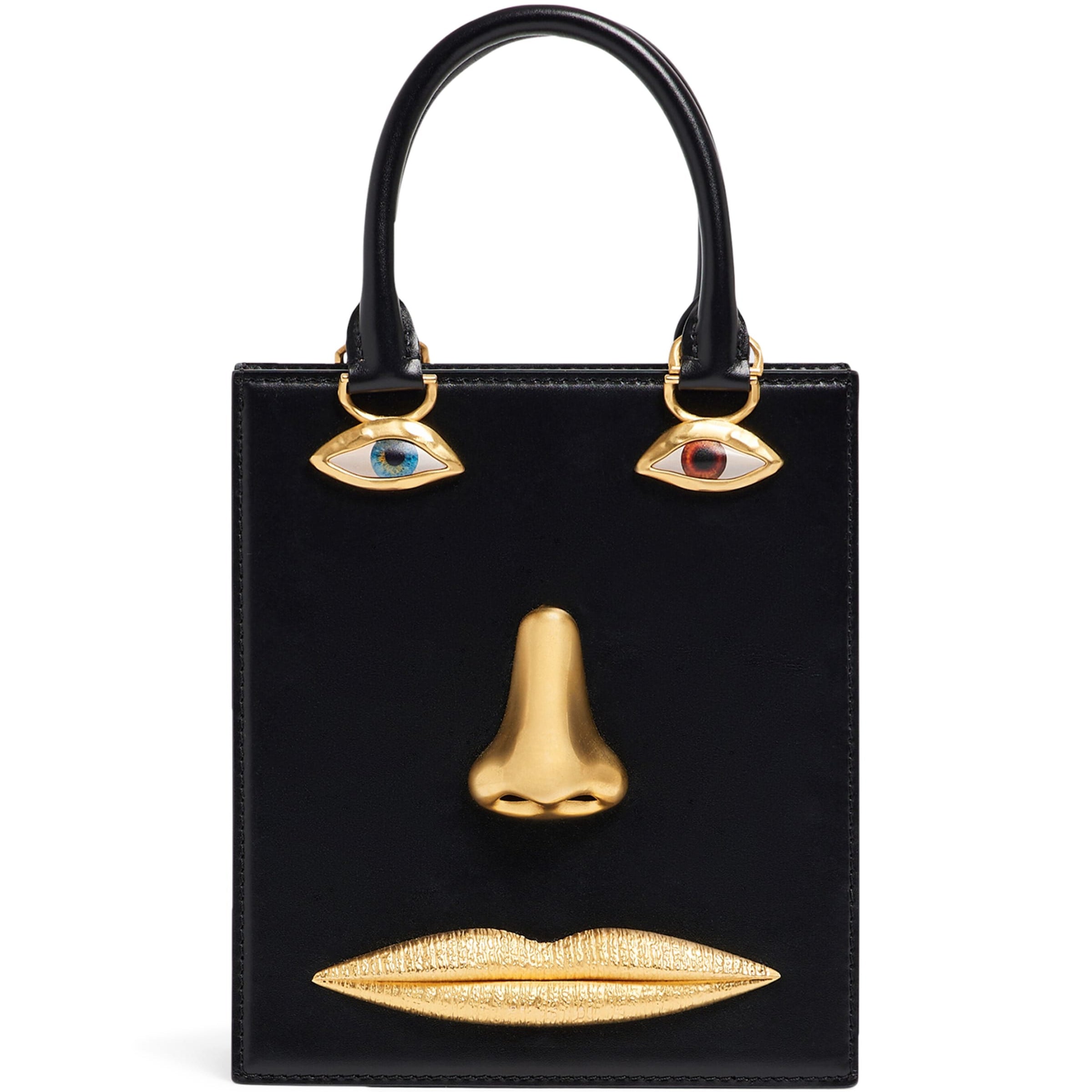 Mini Leather Anatomy Top-Handle Bag