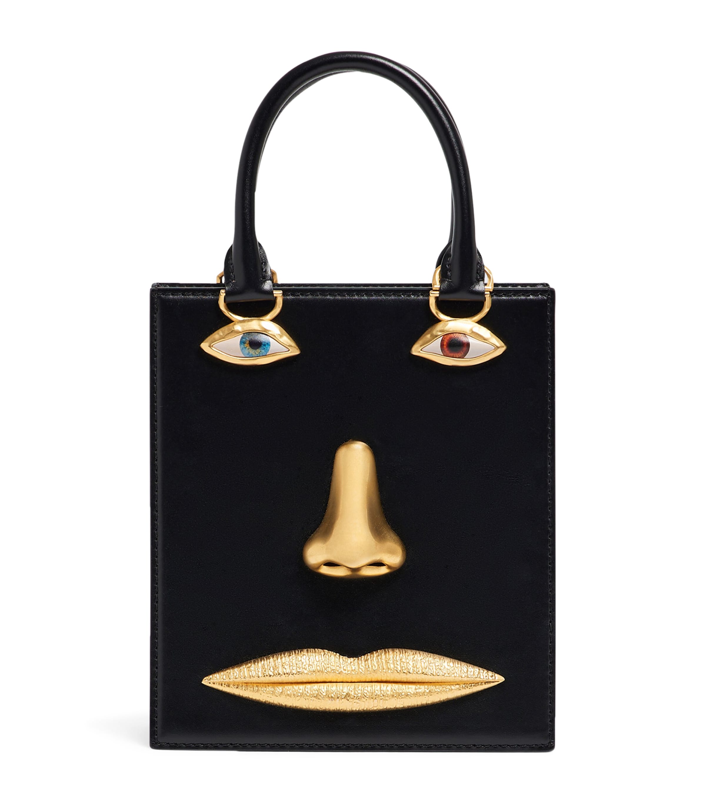 Mini Leather Anatomy Top-Handle Bag