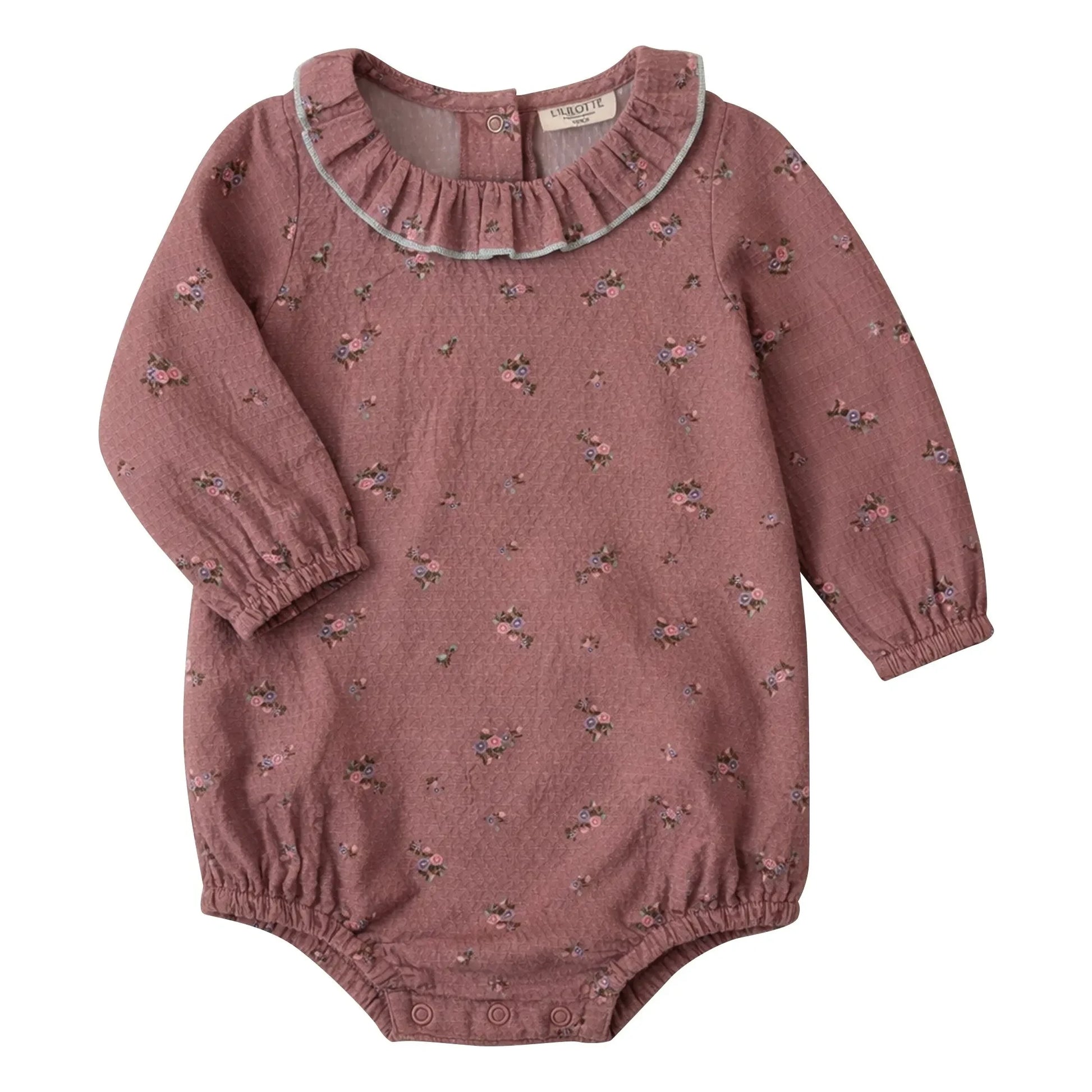 Lililotte - Castille Fleurie Organic Cotton romper | Dusty Pink