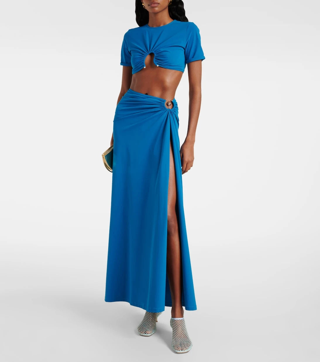 Christopher Esber - Crescent gathered crop top