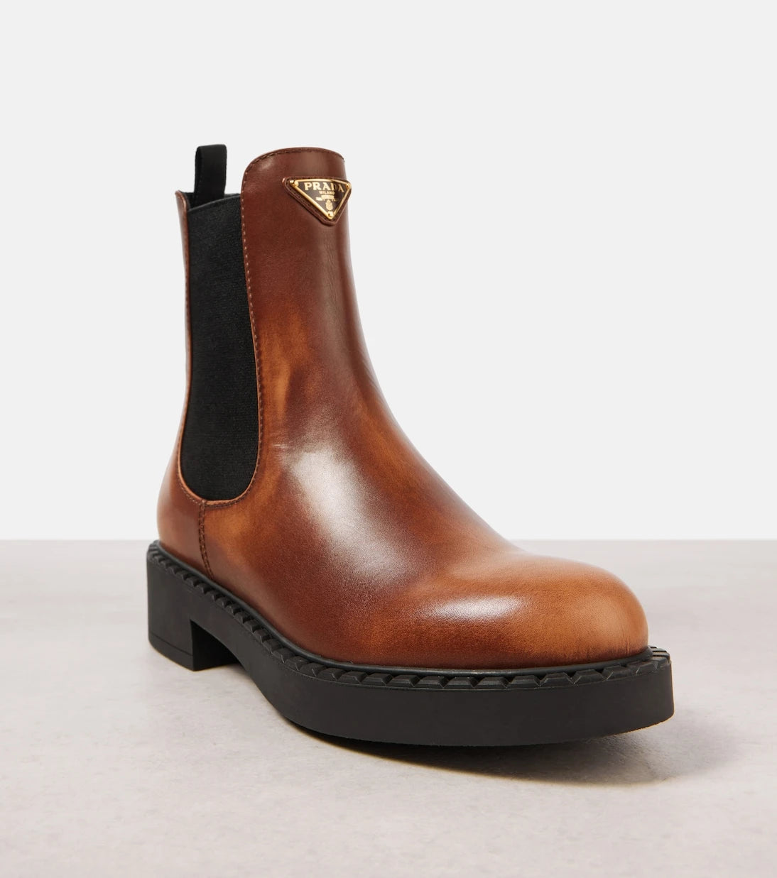 Prada - Leather Chelsea boots