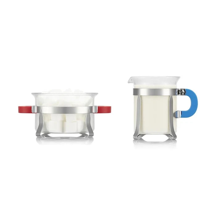 Bodum borosilikat cam şekerlik ve sütlük seti 7 x 10 x 8,2 cm