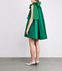 Green Taffeta Mini Dress