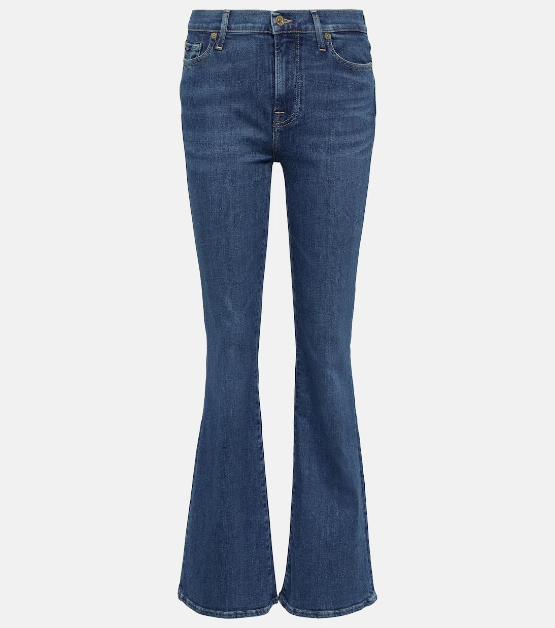 7 For All Mankind - بنطلون جينز Ali بقصة بوت كت وخصر مرتفع