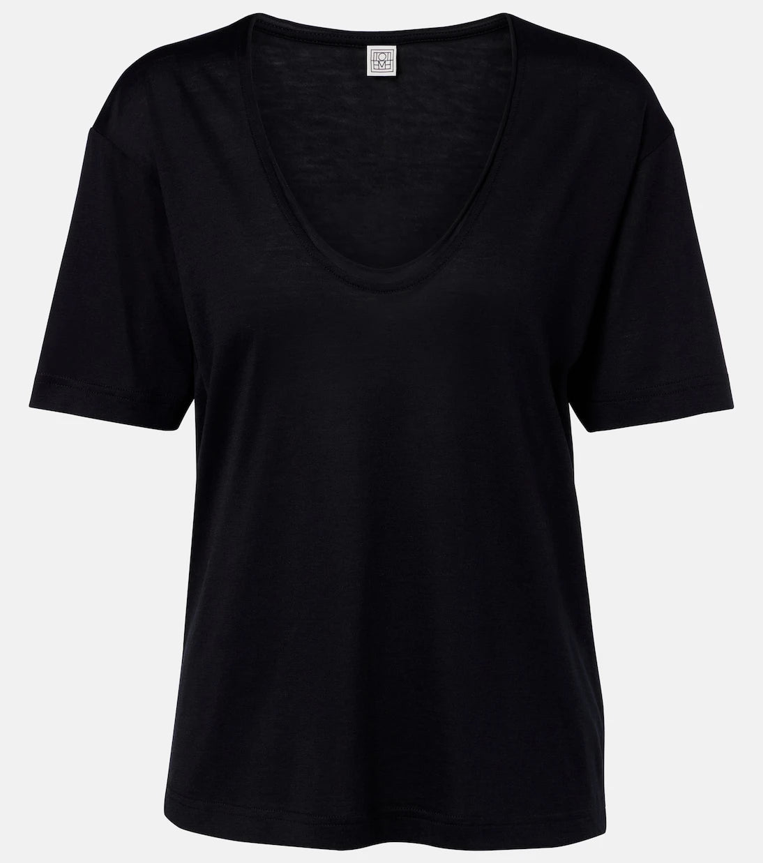 Toteme - Cotton and silk jersey T-shirt