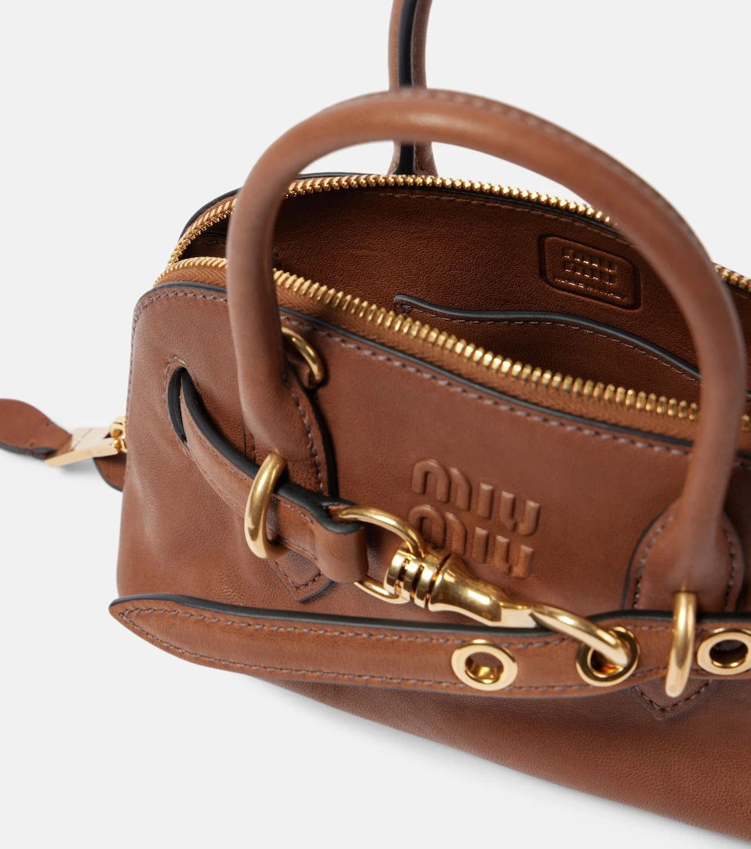 Miu Miu - Aventure Mini leather tote bag