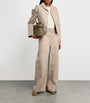 Yves Salomon Beige Lambskin Wide-Leg Trousers