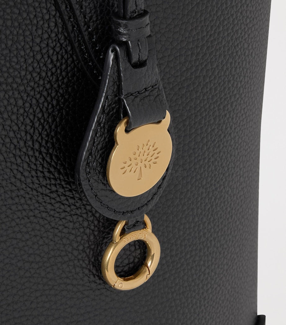 Mulberry Black Leather East West Tote Bag