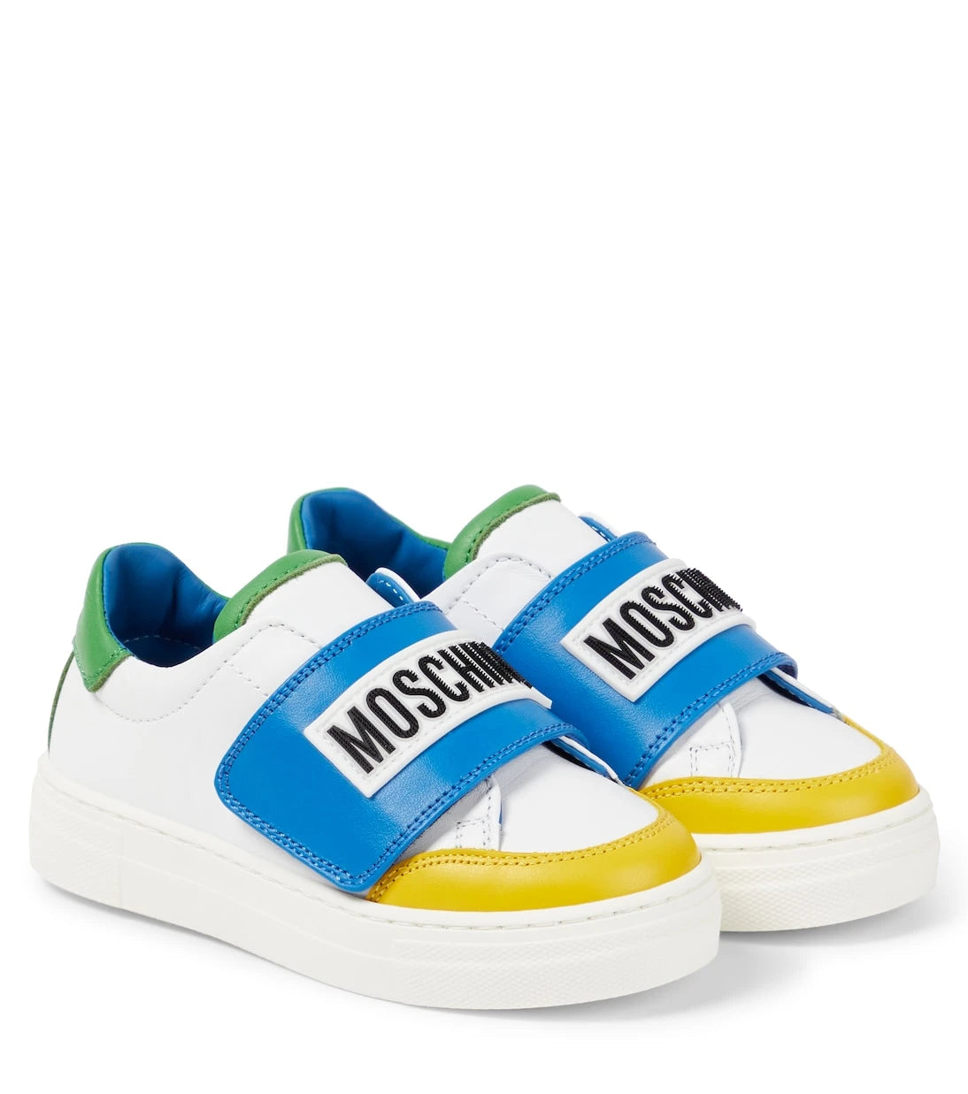 Moschino Kids - Logo leather sneakers
