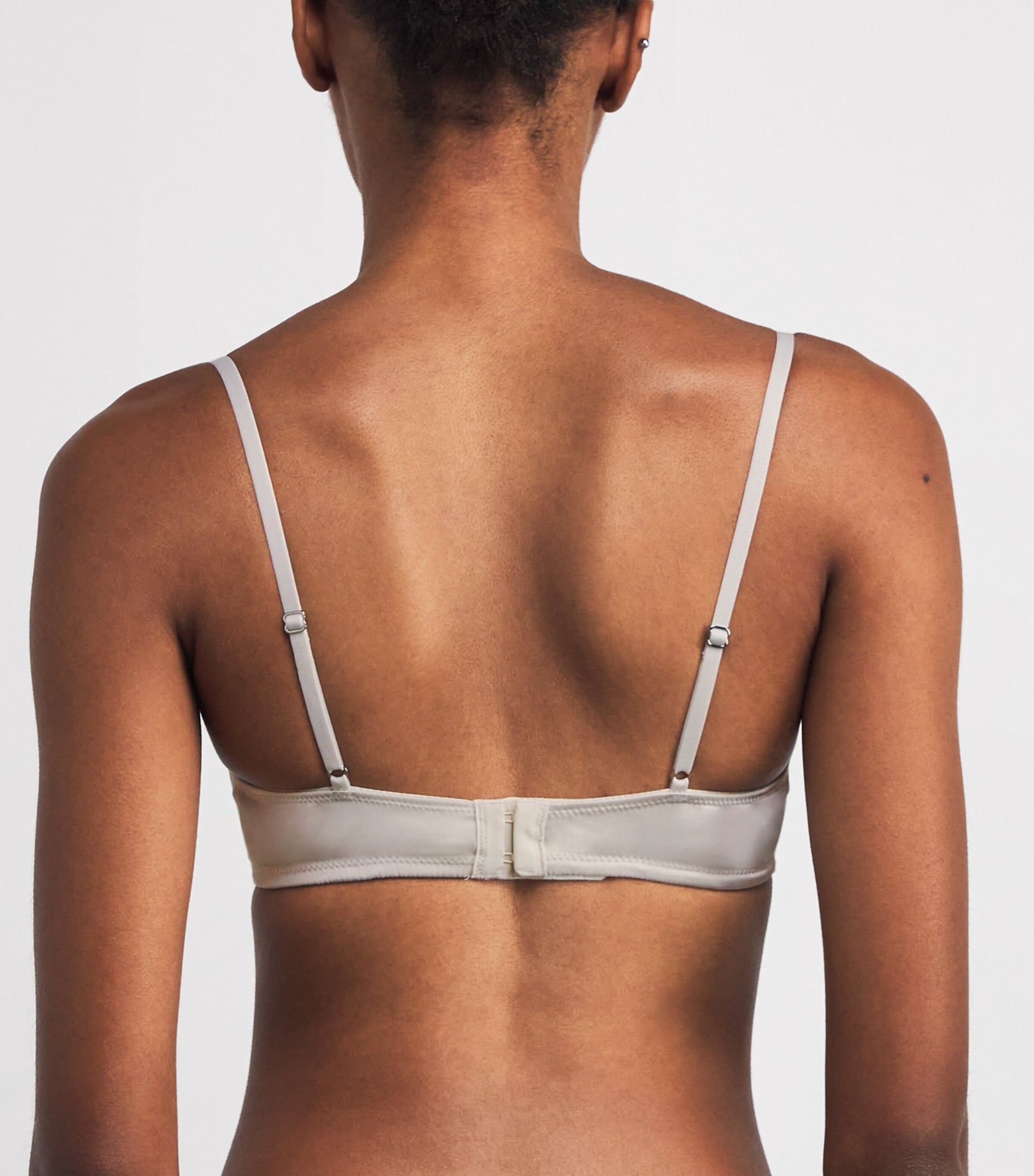 Calvin Klein White Satin Signature Bra
