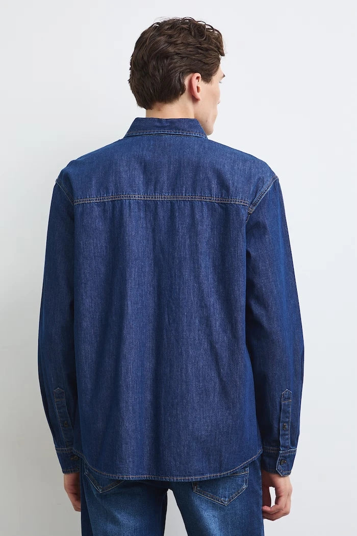 Erkek denim gömlek