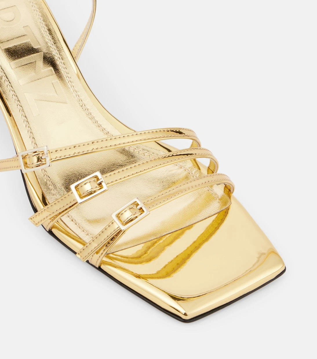 Souliers Martinez - Teresa 80 metallic leather sandals