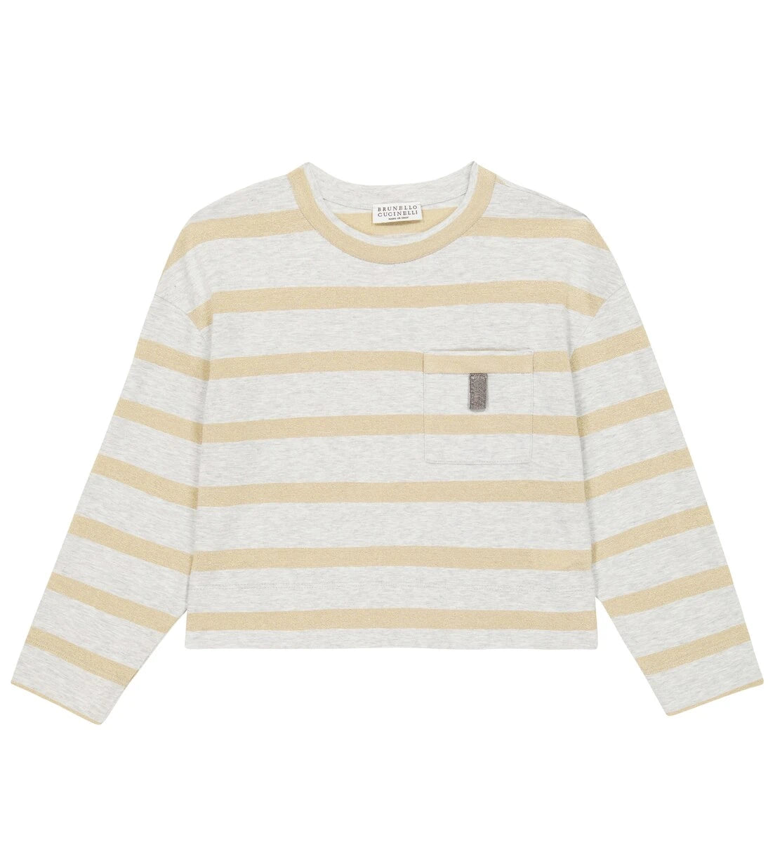 Brunello Cucinelli Kids - Striped jersey long-sleeved top
