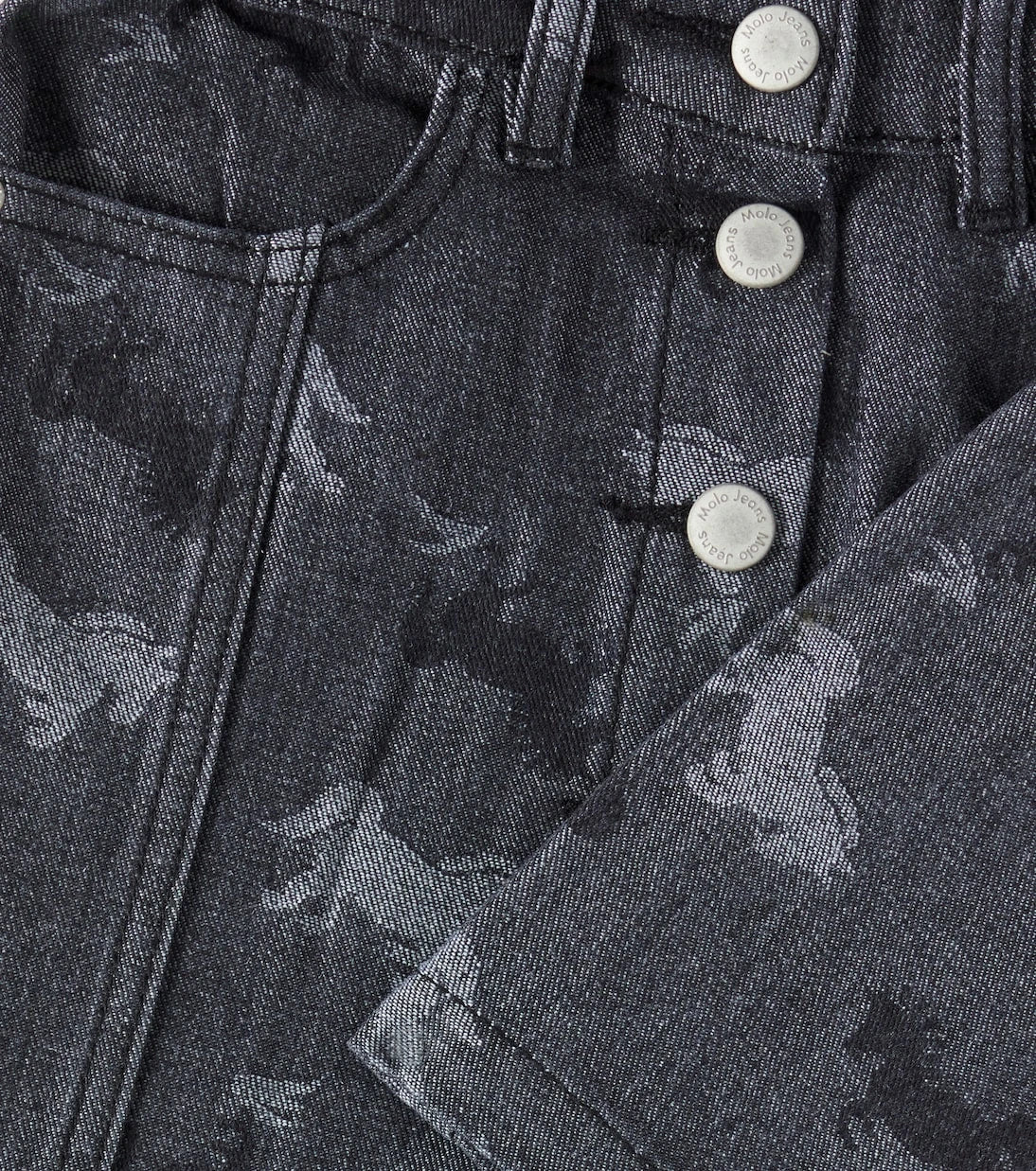 Molo - Bera jacquard denim skirt