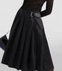 Prada Black Re-Nylon Pleated Midi Skirt