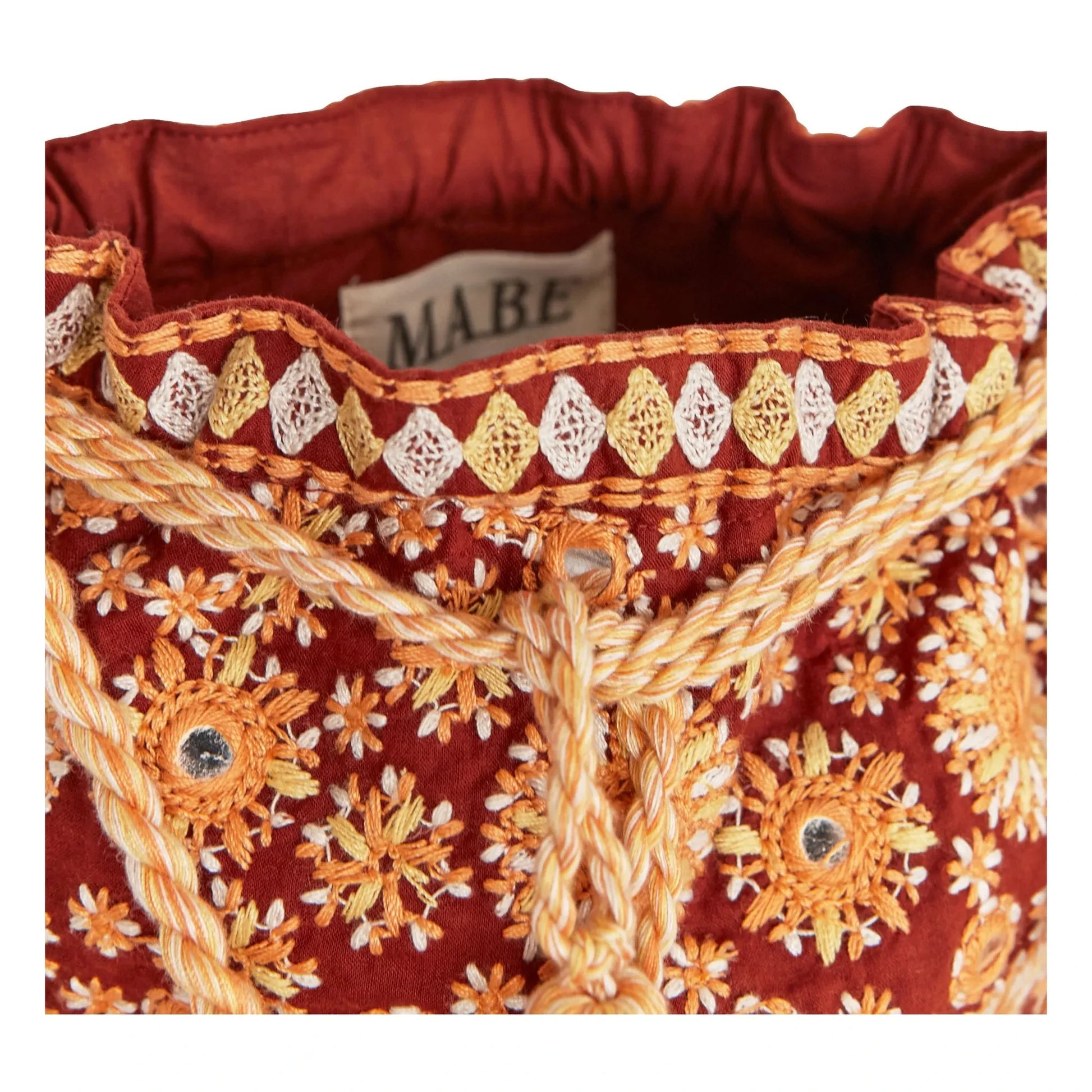 M.A.B.E. - Suri Embroidery Bag | Rust